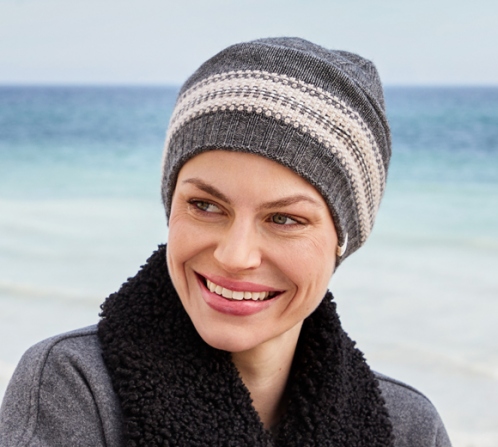 Hazel Cashmere Winter Hat 1547-0906 - Charming Greys