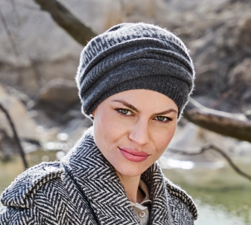 HocAira 1595-4084 Cashmere/Merino Knit Beanie - Vapor Grey