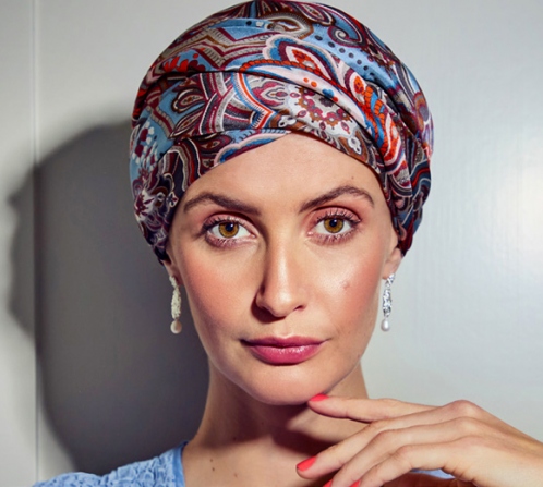 Women's turban in fresh elegant silk Milena 1558-4042