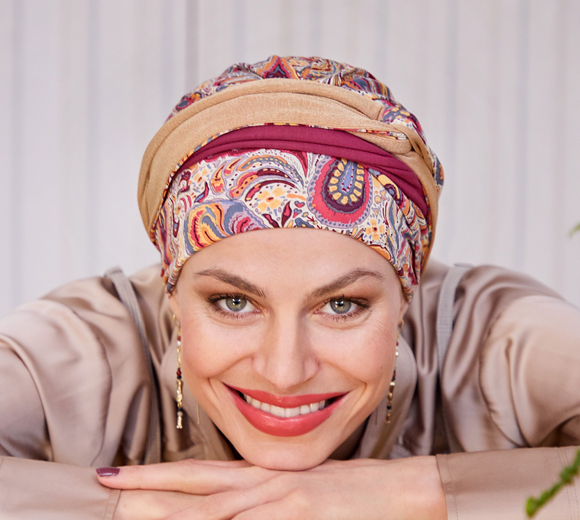 Turbante Chemio HocNoya 1585-4046 in Bambù - Moroccan Paisley