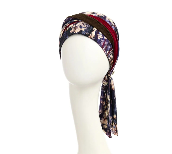 Turbante Tie Dye Dusk: Modello HocBeatrice
