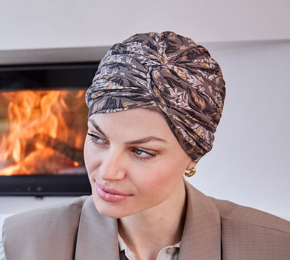 turbante joyo bambù christine headwear copricapo oncologico stampa autumn ornaments